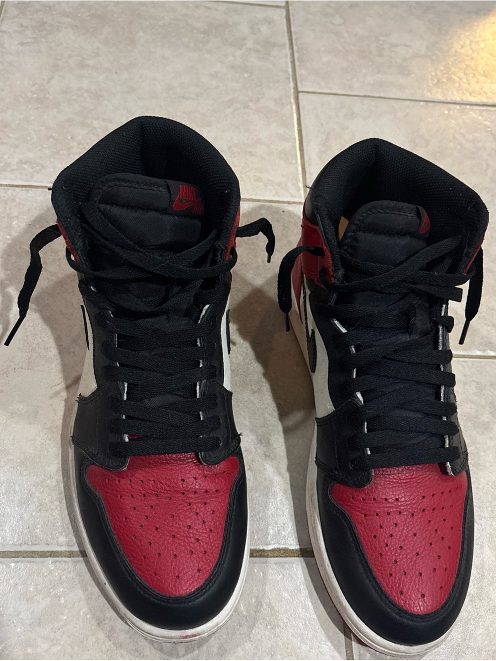 Air Jordan 1 Retro OG High Bred Toe-Very Clean-Size 10.5 555088-610